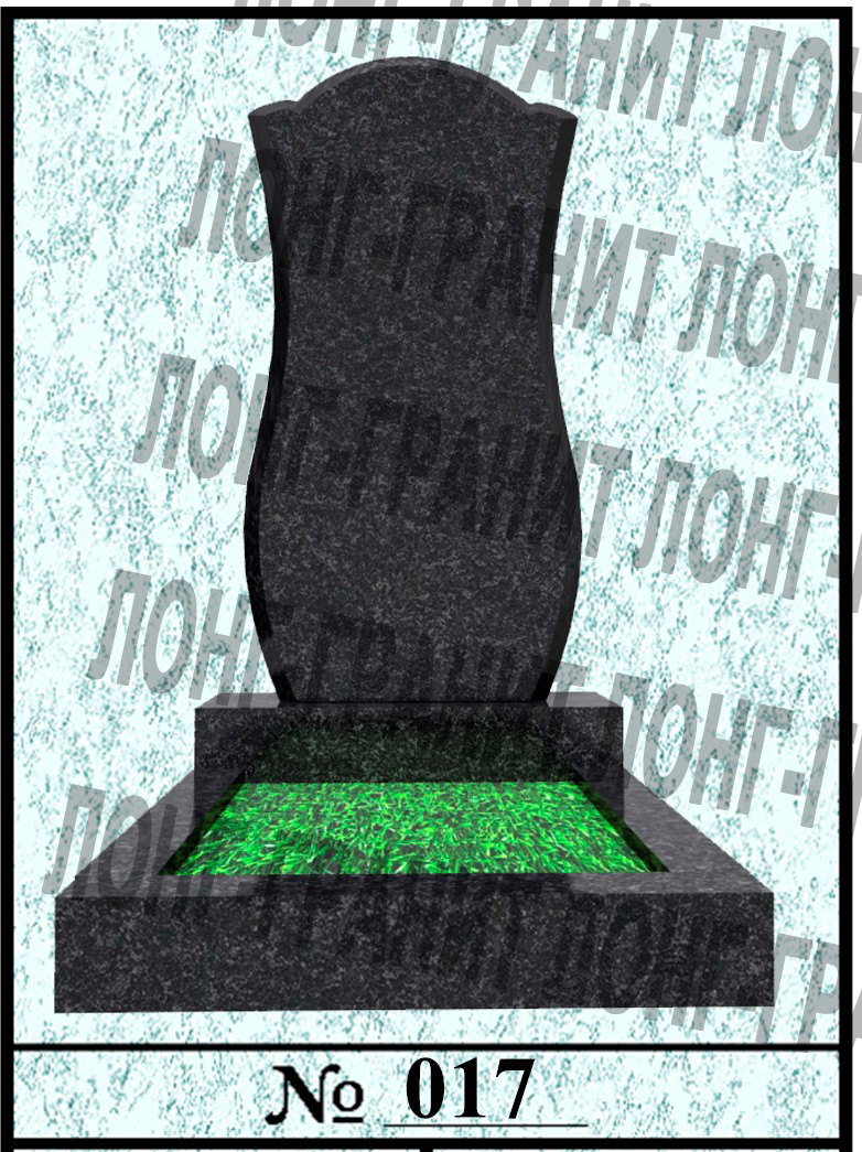 Гранитный памятник на могилу №017