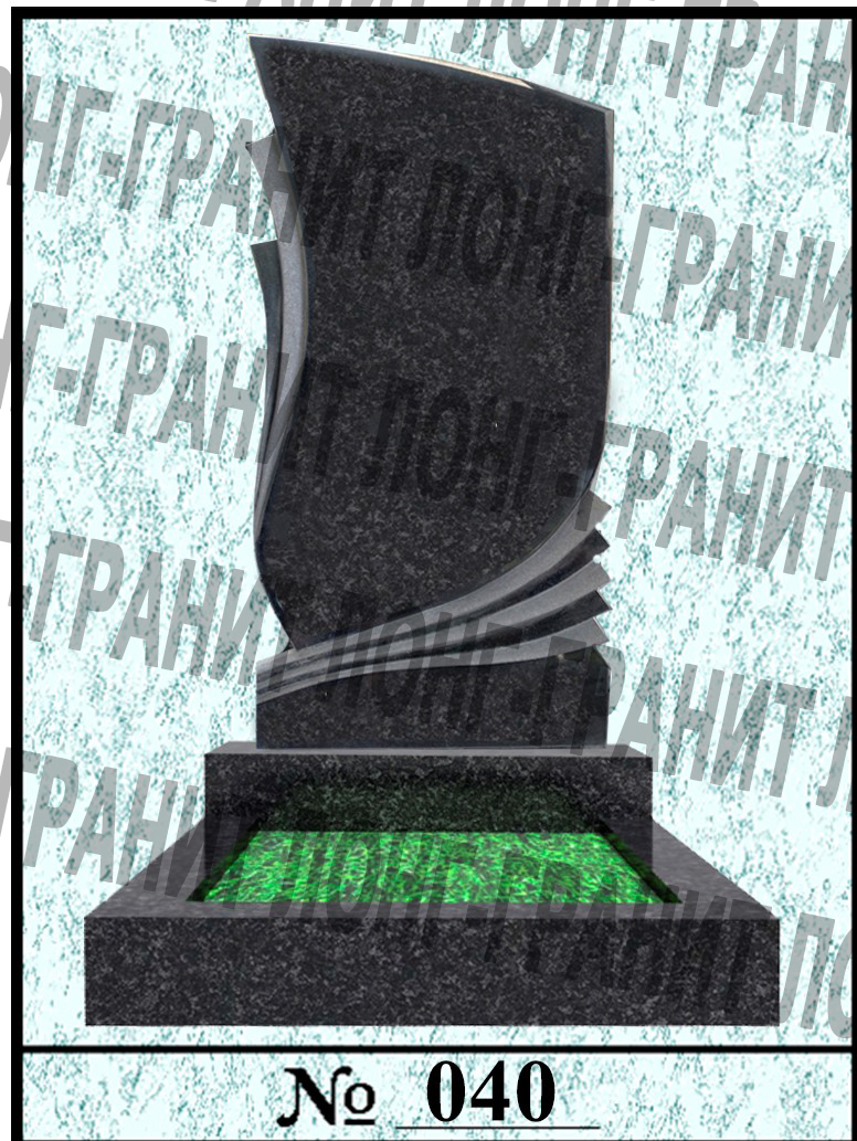 Гранитное надгробие на кладбище №40