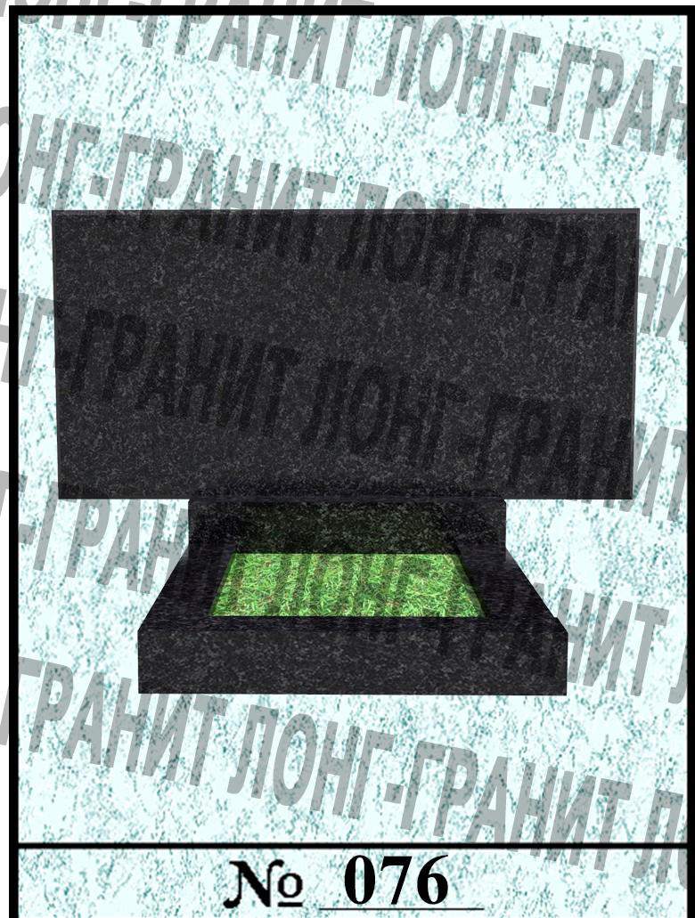 Двойной памятник из гранита №076