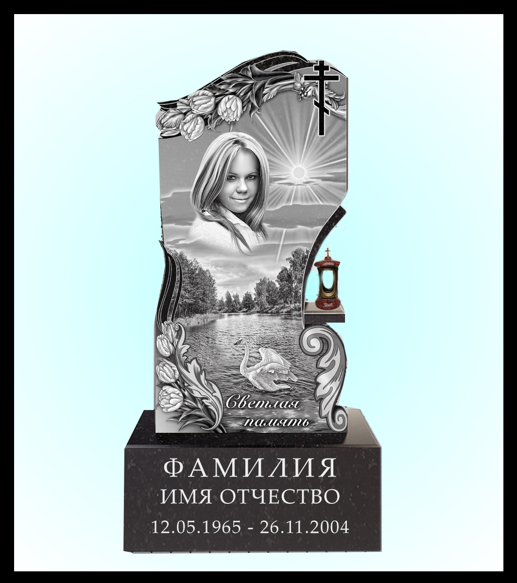 Вертикальные гранитные памятники ГВ-39